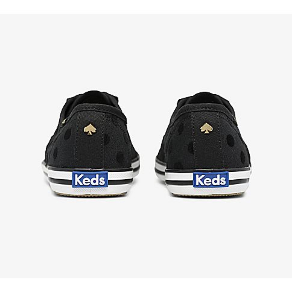 🌼 NWT Keds Kate Spade black dotted sneakers - Picture 3 of 7